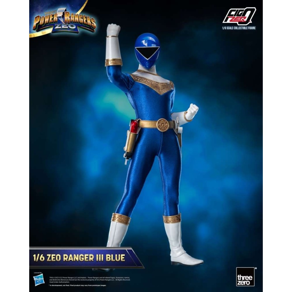 THREEZERO POWER RANGERS ZEO RANGER III BLUE 30CM ACTION FIGURE