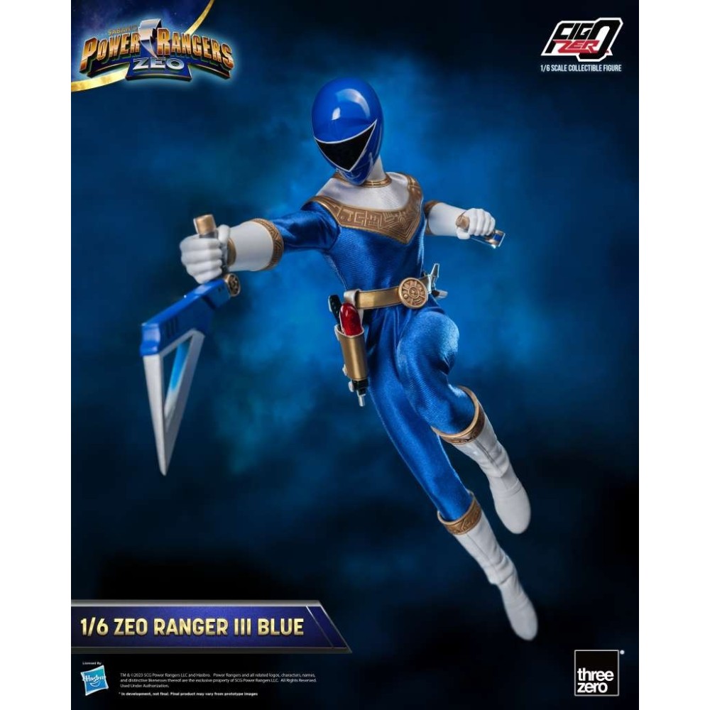 THREEZERO POWER RANGERS ZEO RANGER III BLUE 30CM ACTION FIGURE