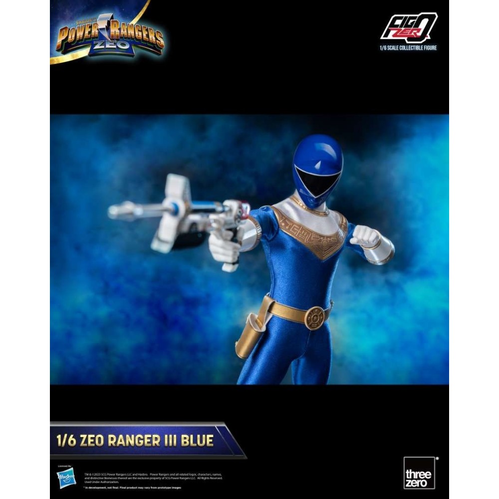 THREEZERO POWER RANGERS ZEO RANGER III BLUE 30CM ACTION FIGURE