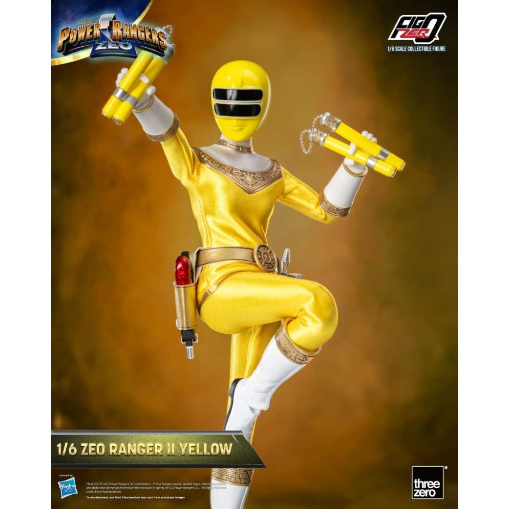 POWER RANGERS ZEO RANGER II YELLOW 30CM ACTION FIGURE THREEZERO