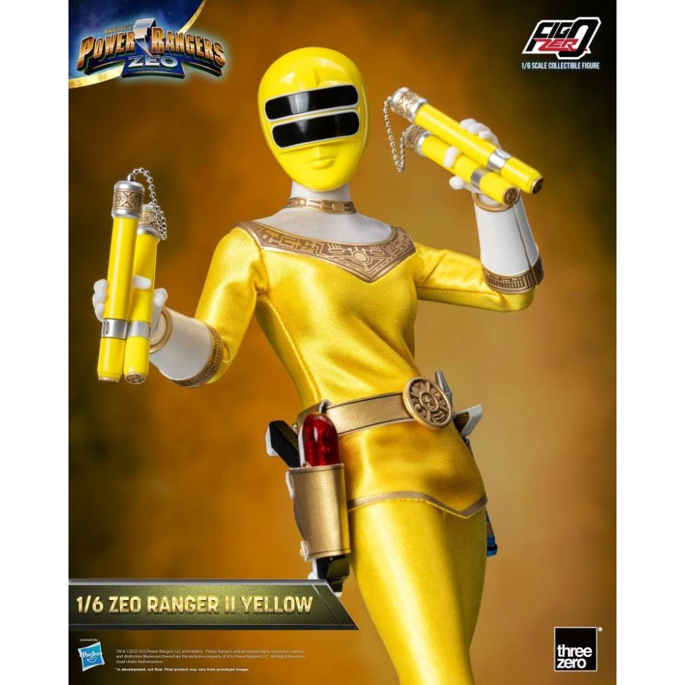 POWER RANGERS ZEO RANGER II YELLOW 30CM ACTION FIGURE THREEZERO