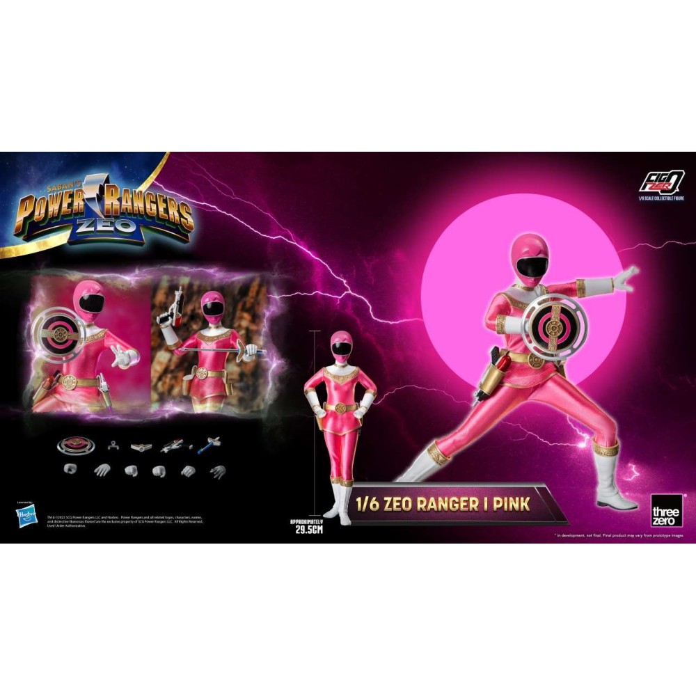 THREEZERO POWER RANGERS ZEO RANGER I PINK 30CM ACTION FIGURE