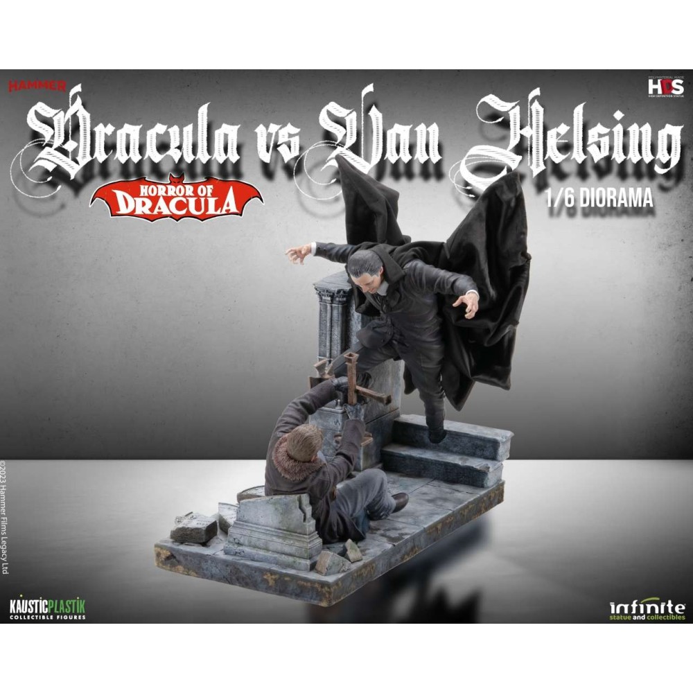 HORROR OF DRACULA - DRACULA VS VAN HELSING STATUA FIGURE INFINITE STATUE