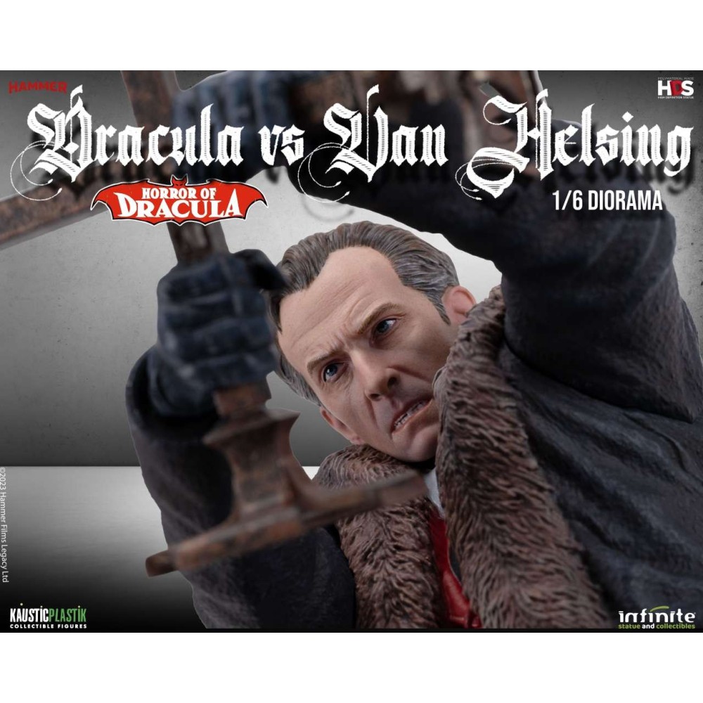 INFINITE STATUE HORROR OF DRACULA - DRACULA VS VAN HELSING STATUE FIGURE