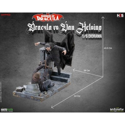 HORROR OF DRACULA - DRACULA VS VAN HELSING STATUA FIGURE INFINITE STATUE