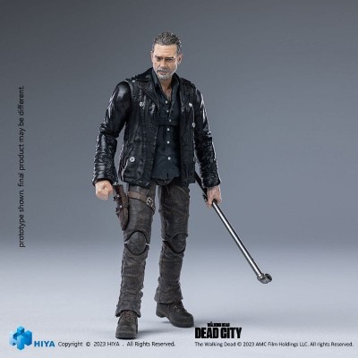 HIYA TOYS THE WALKING DEAD EXQUISITE NEGAN DEAD CITY ACTION FIGURE
