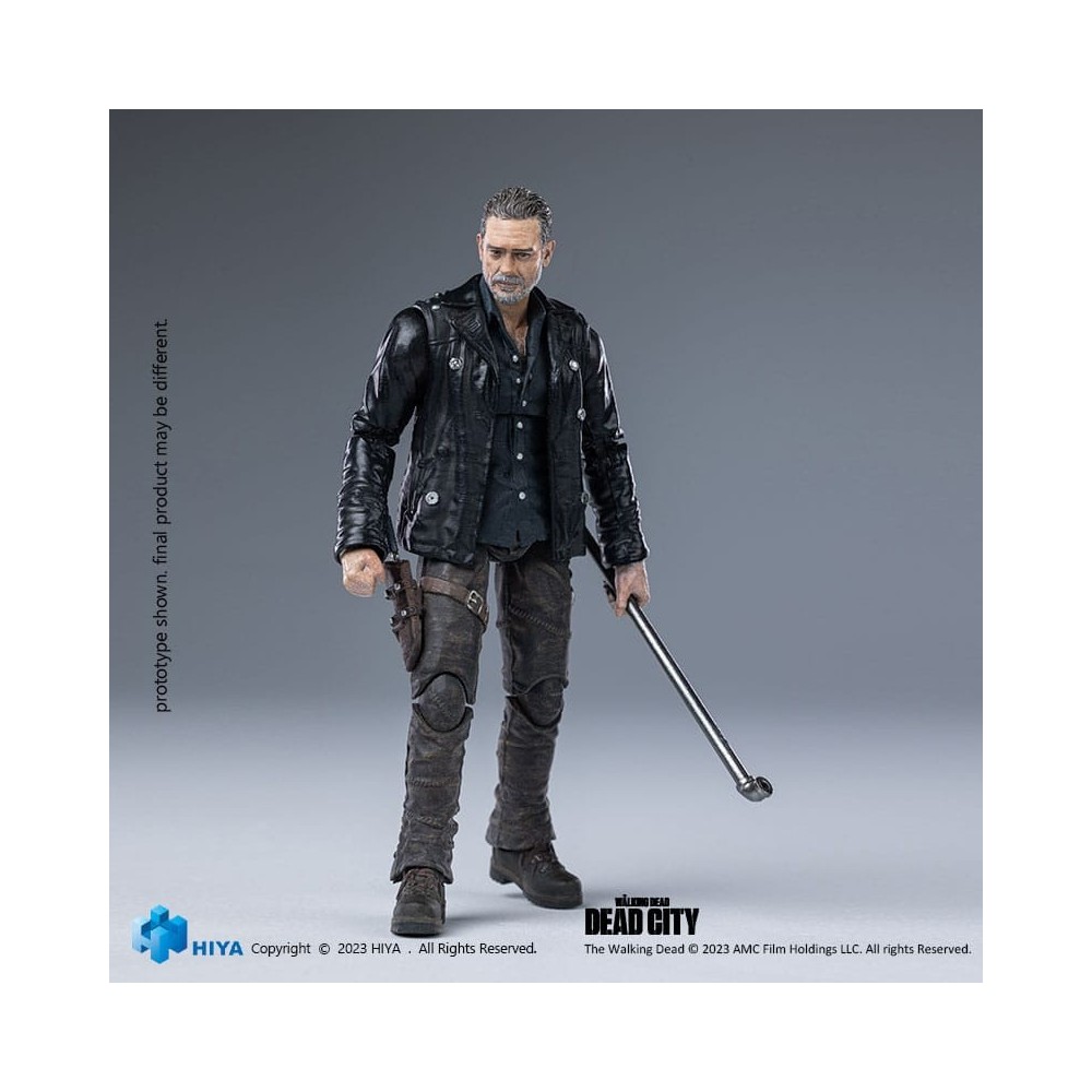 HIYA TOYS THE WALKING DEAD EXQUISITE NEGAN DEAD CITY ACTION FIGURE