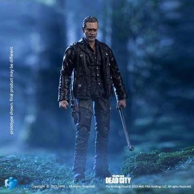 THE WALKING DEAD EXQUISITE NEGAN DEAD CITY ACTION FIGURE HIYA TOYS
