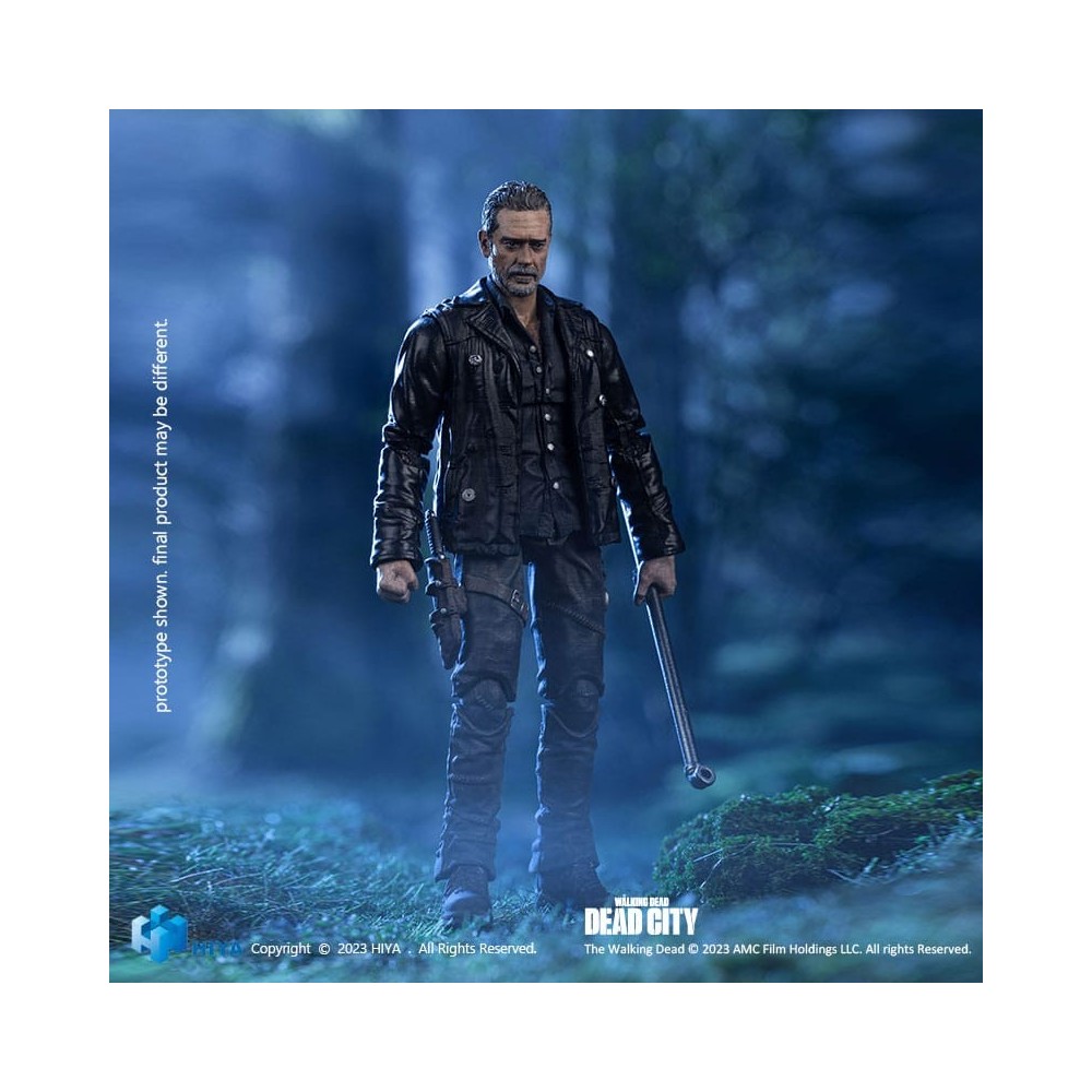 HIYA TOYS THE WALKING DEAD EXQUISITE NEGAN DEAD CITY ACTION FIGURE