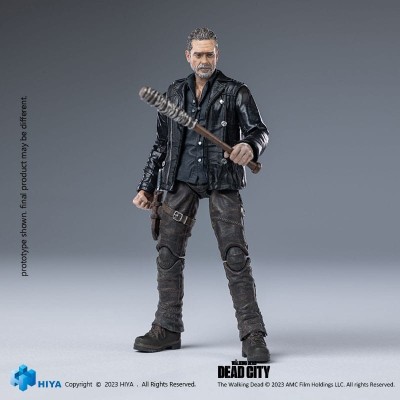 HIYA TOYS THE WALKING DEAD EXQUISITE NEGAN DEAD CITY ACTION FIGURE