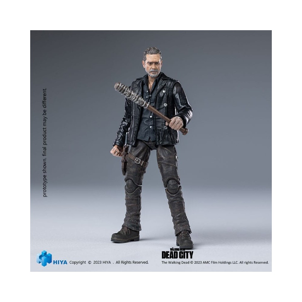 HIYA TOYS THE WALKING DEAD EXQUISITE NEGAN DEAD CITY ACTION FIGURE
