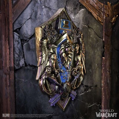 NEMESIS NOW WORLD OF WARCRAFT ALLIANCE WALL PLAQUE