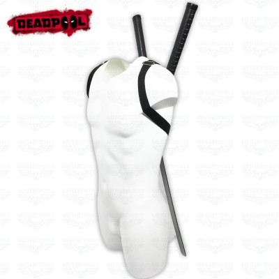 DEADPOOL KATANA TWIN WITH SHOULDER HOLSTER REPLICA 103CM