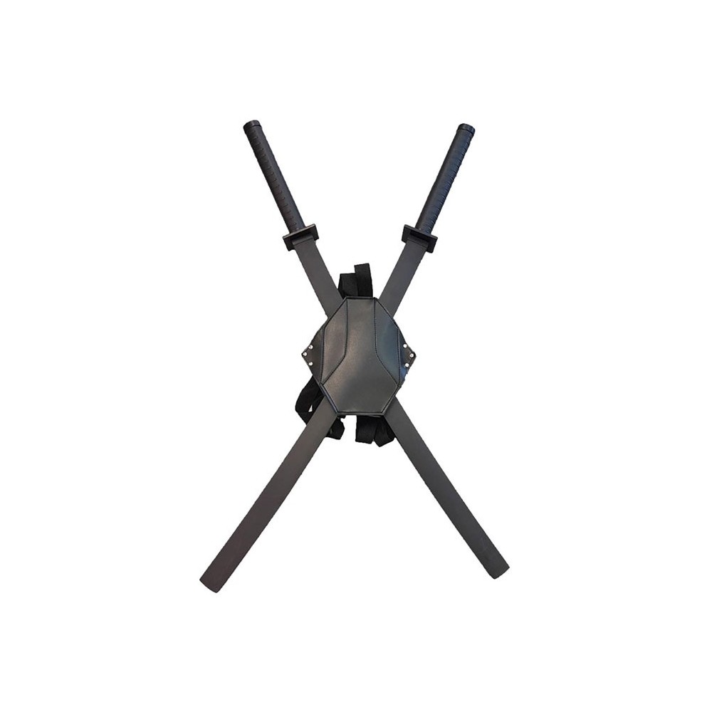 DEADPOOL DOPPIA KATANA CON SHOULDER HOLSTER REPLICA 103CM