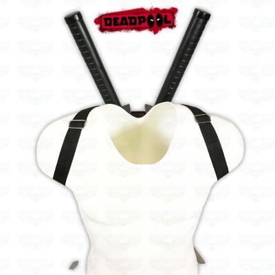 DEADPOOL KATANA TWIN WITH SHOULDER HOLSTER REPLICA 103CM