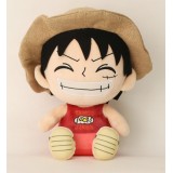 ONE PIECE LUFFY TAMGO JIKEN 25CM PELUCHE FIGURE SAKAMI MERCHANDISE