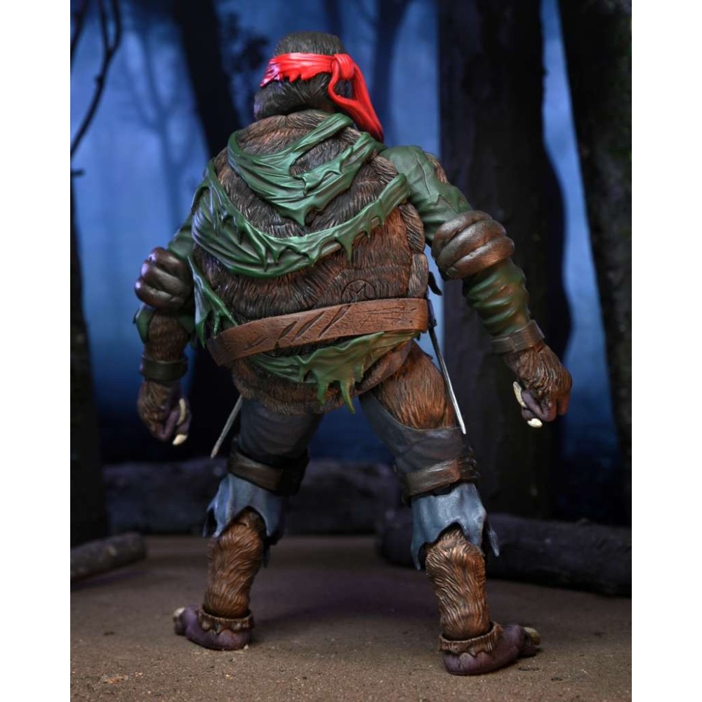 UNIVERSAL MONSTERS X TMNT TEENAGE MUTANT NINJA TURTLES RAFFAELLO AS WOLFMAN ACTION FIGURE NECA