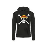 FELPA HOODIE ONE PIECE LOGO NERA UNEKORN