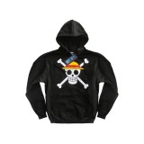 FELPA HOODIE ONE PIECE LOGO NERA UNEKORN