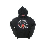 FELPA HOODIE STRANGER THINGS HELLFIRE CLUB NERA