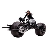 MC FARLANE DC MULTIVERSE VEHICLE BATPOD WITH CATWOMAN ACTION FIGURE