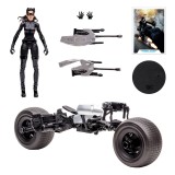MC FARLANE DC MULTIVERSE VEHICLE BATPOD WITH CATWOMAN ACTION FIGURE