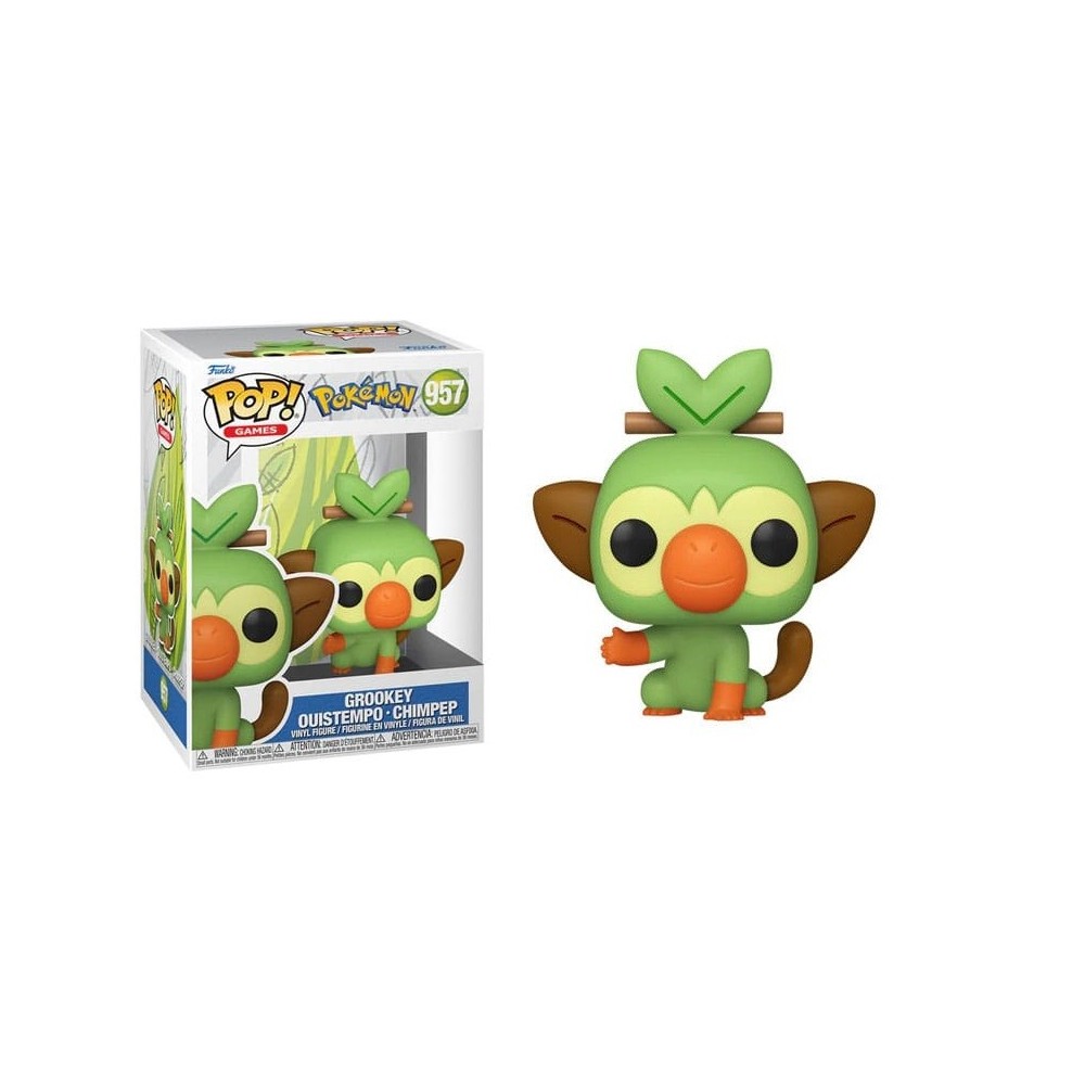 FUNKO FUNKO POP! POKEMON GROOKEY BOBBLE HEAD FIGURE