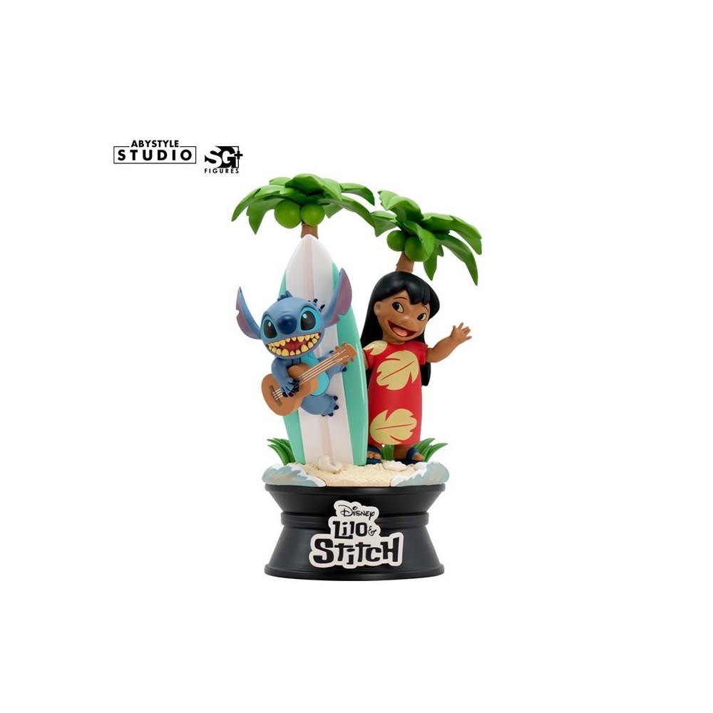 LILO AND STITCH SURFBOARD SG+ FIGURE STATUA ABYSTYLE