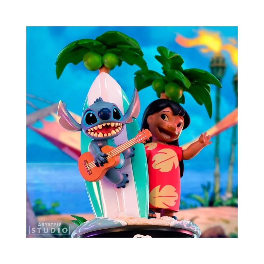 ABYSTYLE LILO AND STITCH SURFBOARD SG+ FIGURE STATUE