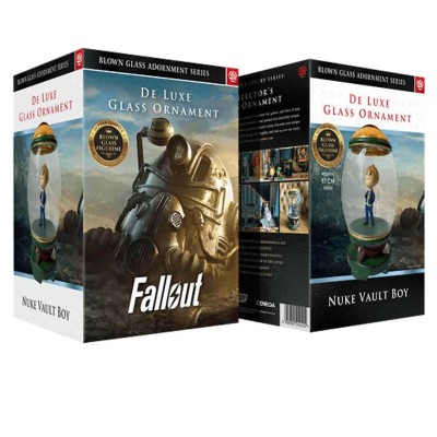 FALLOUT NUKE VAULT BOY DELUXE GLASS ORNAMENT FIGURE CENEGA