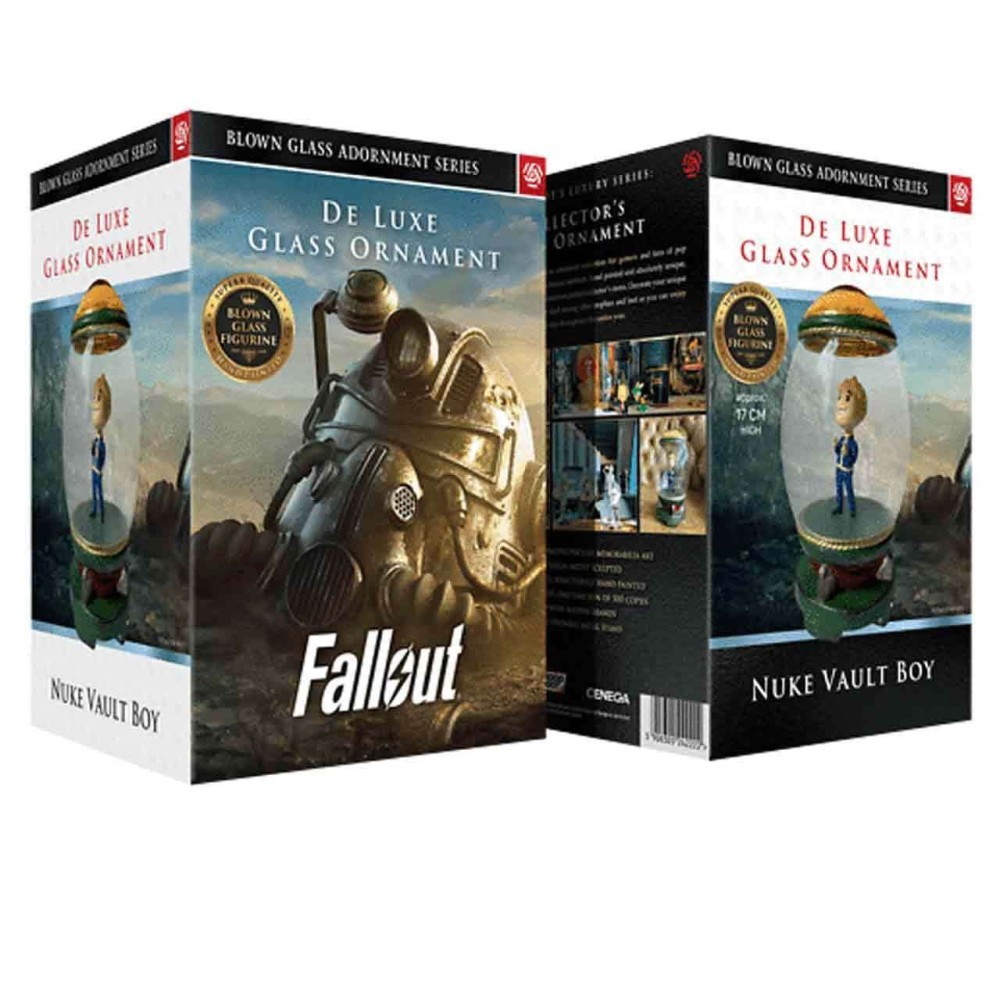 FALLOUT NUKE VAULT BOY DELUXE GLASS ORNAMENT FIGURE CENEGA