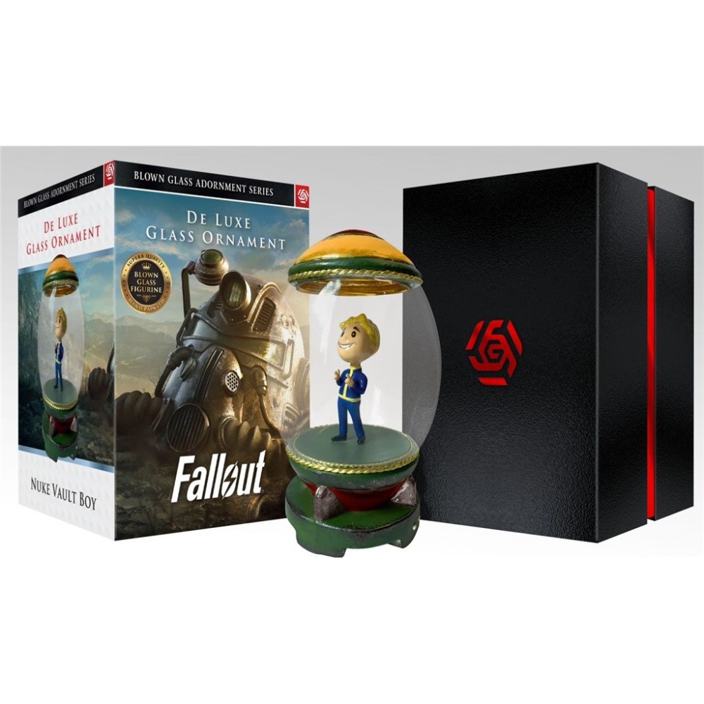 FALLOUT NUKE VAULT BOY DELUXE GLASS ORNAMENT FIGURE CENEGA