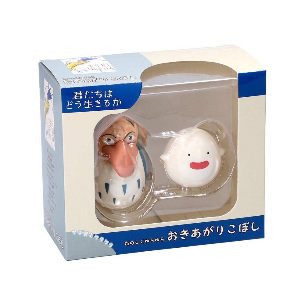 STUDIO GHIBLI THE BOY AND THE HERON - HERON AND WARAWARA 2-PACK ROLYPOLY MINI FIGURES