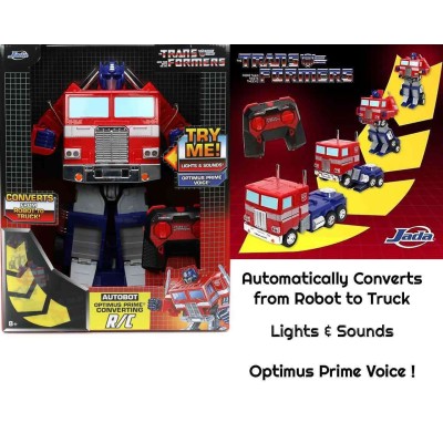 SIMBA TOYS  TRANSFORMERS G1 OPTIMUS PRIME TRANSFORMING VEHICLE RC ACTION FIGURE