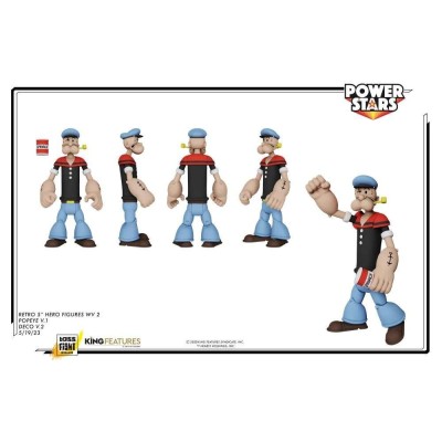 POPEYE POWER STARS POPEYE ACTION FIGURE BOSS FIGHT STUDIO