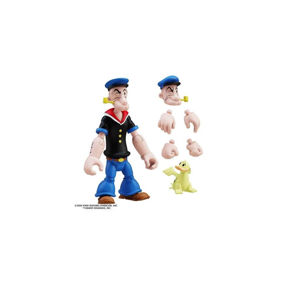 POPEYE CLASSICS WAVE 3 POPEYE BLACK SHIRT ACTION FIGURE BOSS FIGHT STUDIO