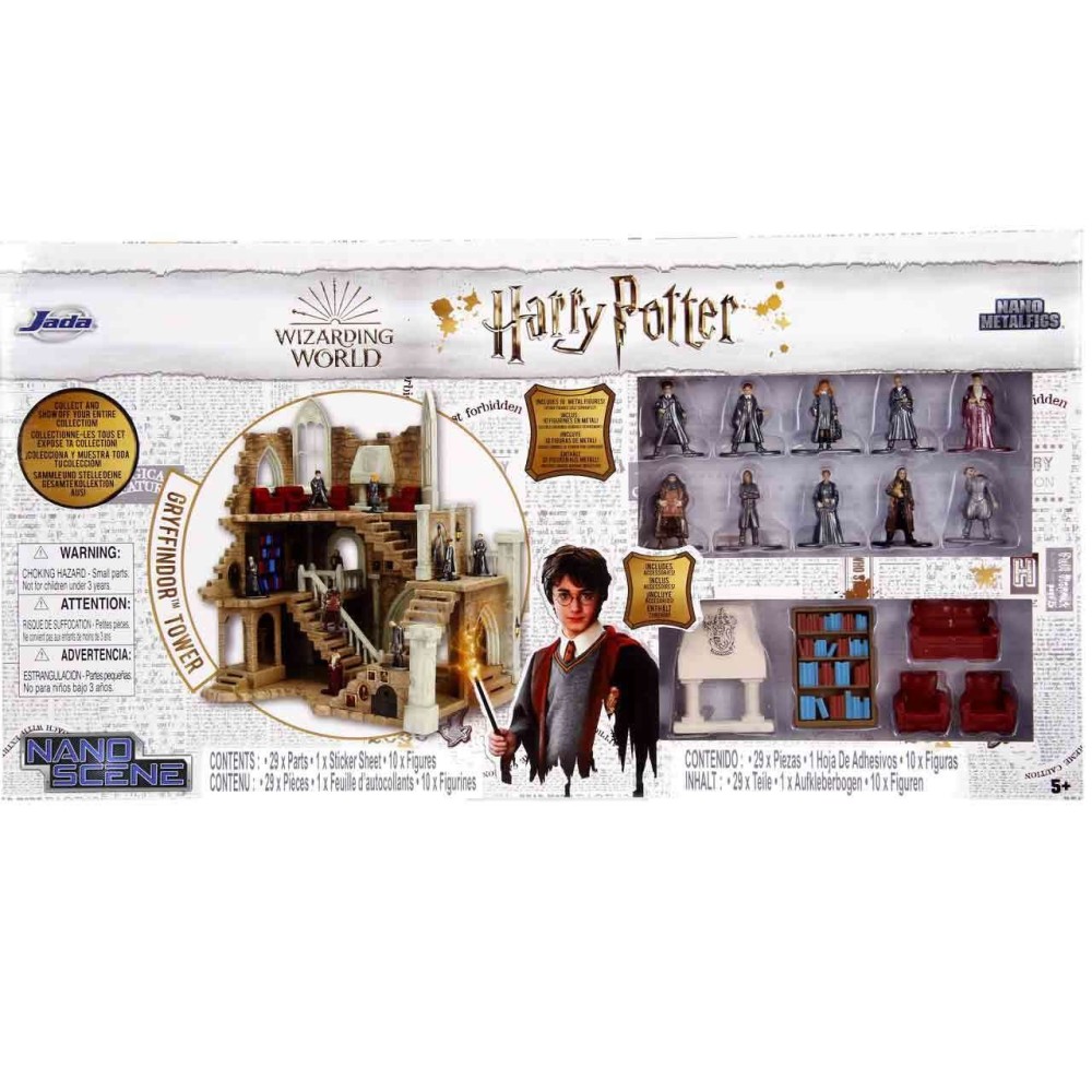 HARRY POTTER NANO SCENE HOGWARTS SET DIORAMA 10X MINI METAL FIGURES JADA TOYS