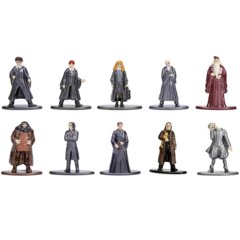 HARRY POTTER NANO SCENE HOGWARTS SET DIORAMA 10X MINI METAL FIGURES JADA TOYS