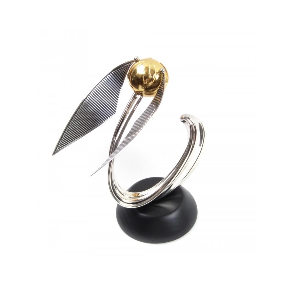 NOBLE COLLECTIONS HARRY POTTER GOLDEN SNITCH METAL REPLICA DIORAMA STATUE