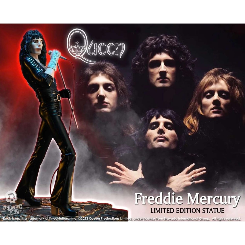 KNUCKLEBONZ ROCK ICONZ QUEEN FREDDIE MERCURY SHEER HEART ATTACK STATUE FIGURE