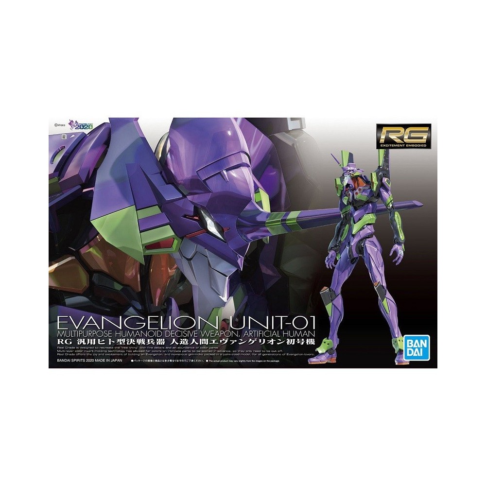 BANDAI RG REAL GRADE - EVANGELION EVA 01 1/144 MODEL KIT ACTION FIGURE