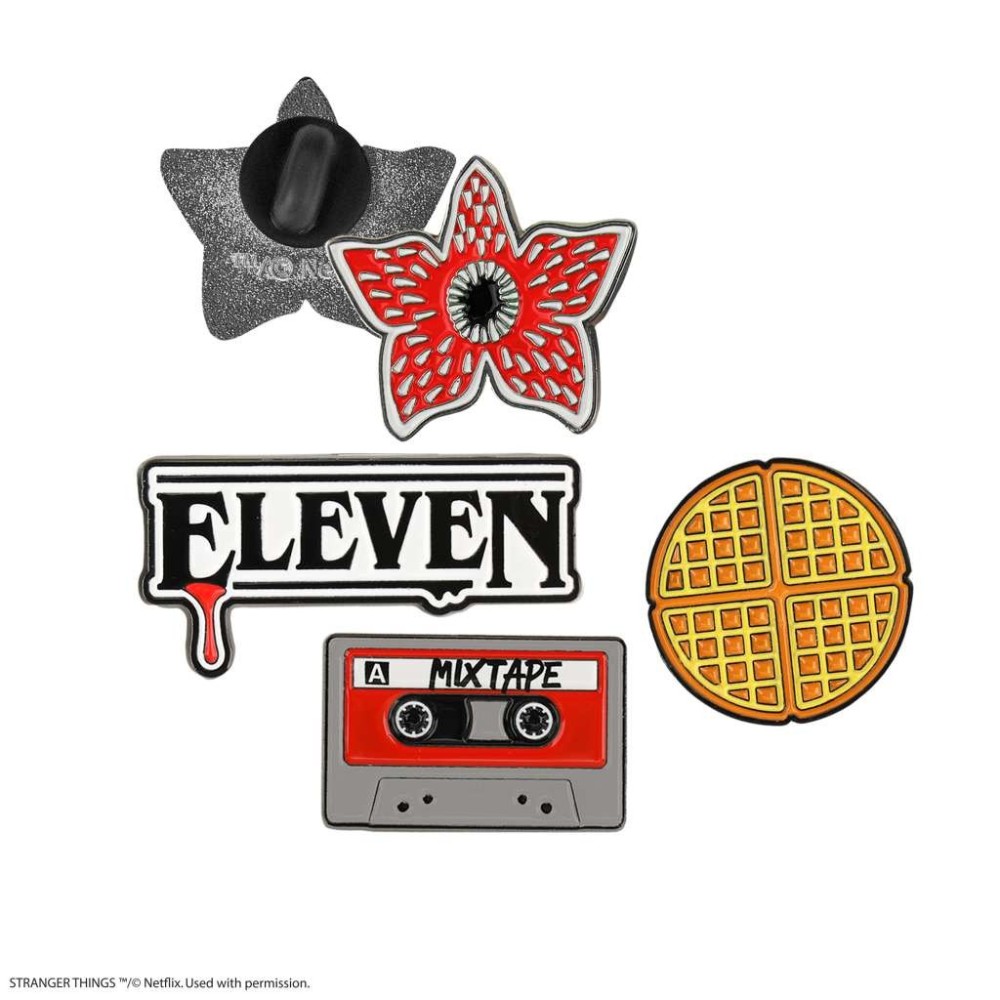 CINEREPLICAS STRANGER THINGS SEASON 1 SET OF 4 PINS