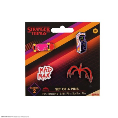 CINEREPLICAS STRANGER THINGS SEASON 2 SET OF 4 PINS