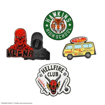 CINEREPLICAS STRANGER THINGS SEASON 4 SET OF 4 PINS