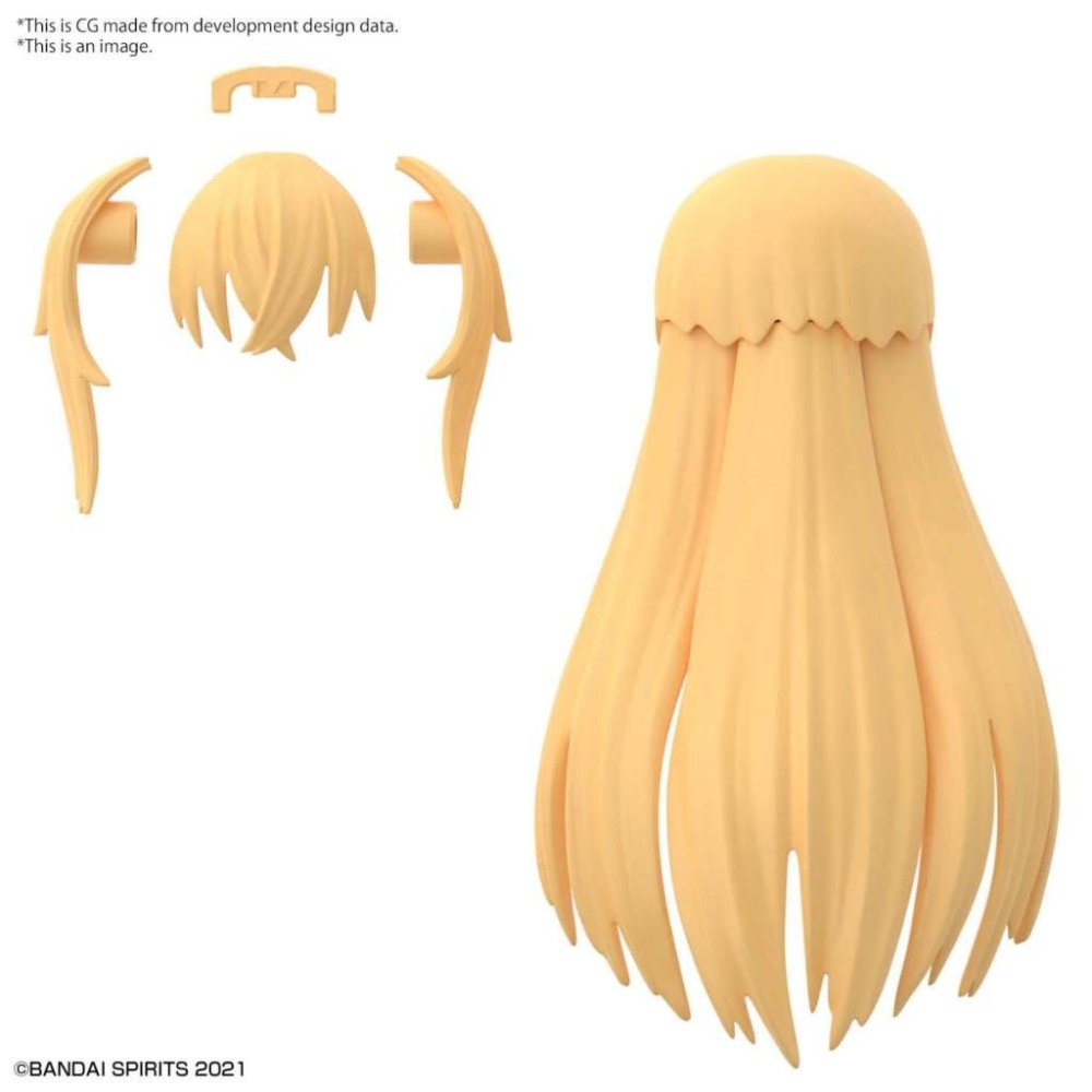 30MS OPTION HAIR STYLE PARTS SET 4 PER MODEL KIT BANDAI