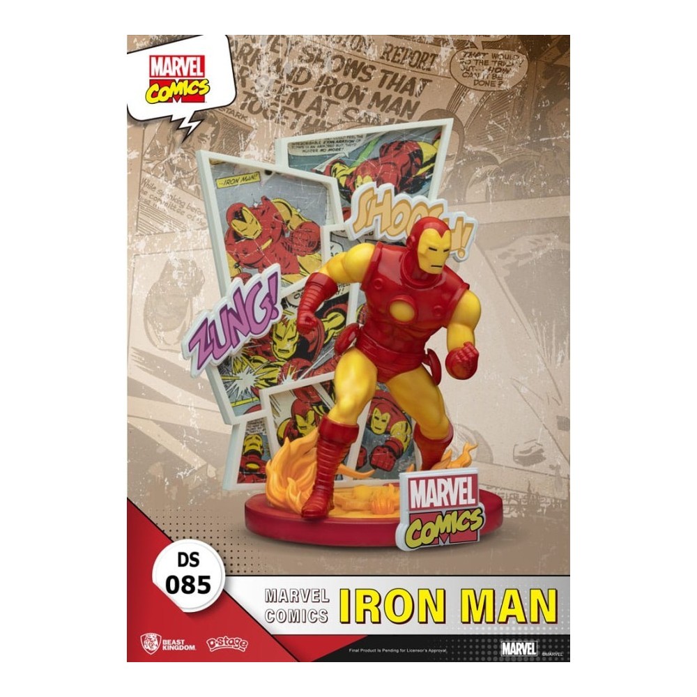 BEAST KINGDOM D-STAGE MARVEL COMICS IRON MAN STATUE FIGURE DIORAMA