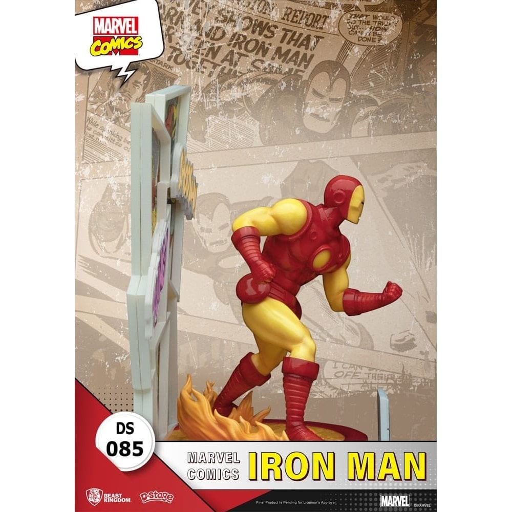 BEAST KINGDOM D-STAGE MARVEL COMICS IRON MAN STATUE FIGURE DIORAMA
