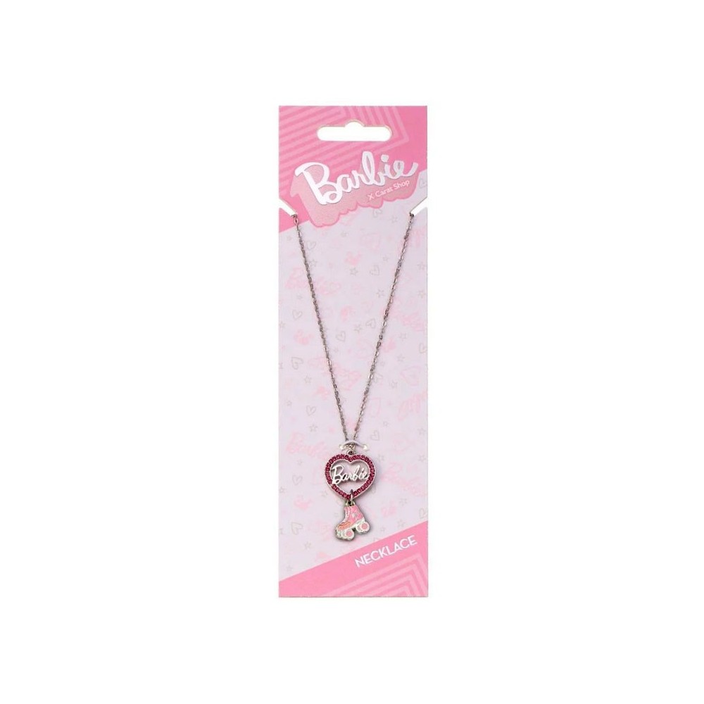 CARAT BARBIE CRYSTAL HEART ROLLER SKATE NECKLACE