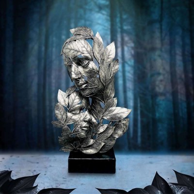 NATURAL EMOTION EMBRACE SILVER STATUA FIGURE NEMESIS NOW