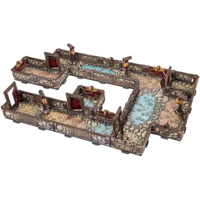 DUNGEONS AND LASERS DWARVEN MINE HALF-HEIGHT WALLS AMBIENTAZIONE MINIATURES GAME ARCHON STUDIO